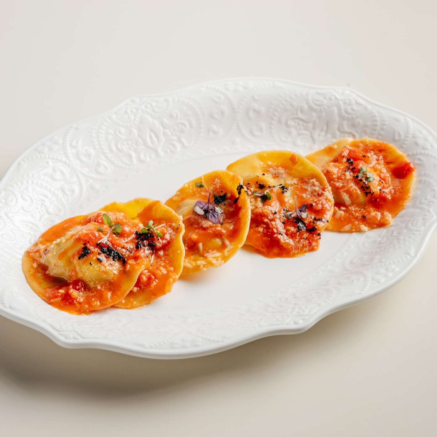 Равиоли с крабом